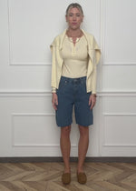 Bermuda jeans shorts - blue