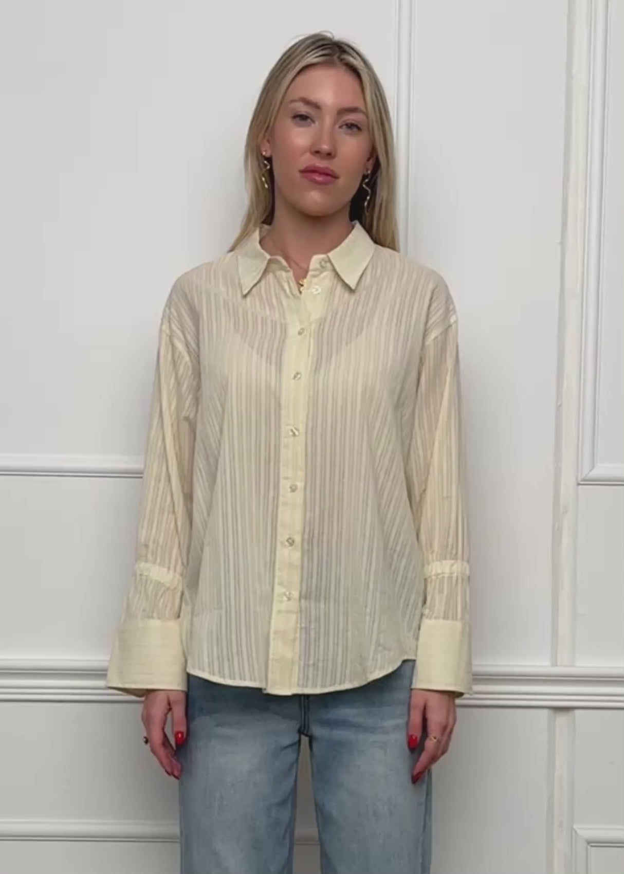Bluse mit Ärmeldetails - buttergelb von SASSYCLASSY