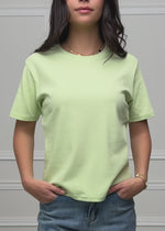 Rundhals T-Shirt - hellgrün