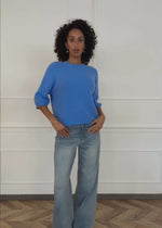 Strickoberteil - blau