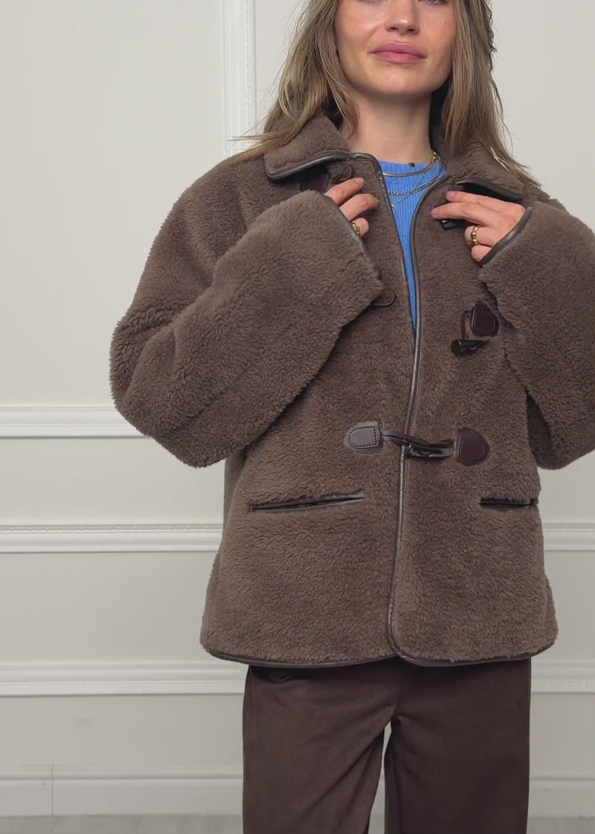 Teddyfell Jacke - braun