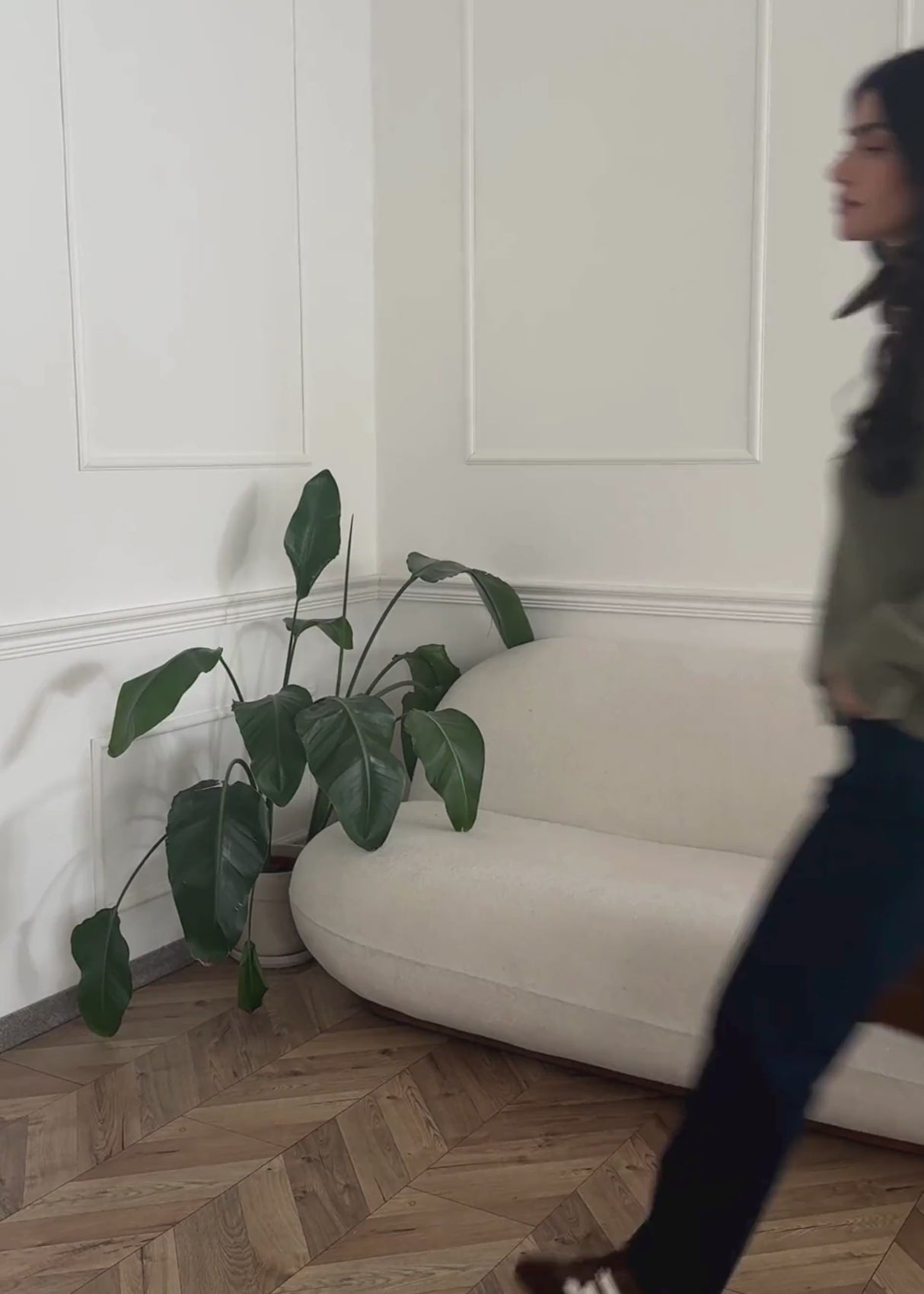 Strickjacke mit Herzknöpfen - khaki