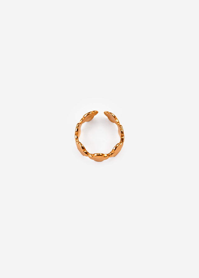 Cloverleaf statement ring - gold