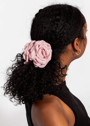 Blumen Haarklammer - rosa