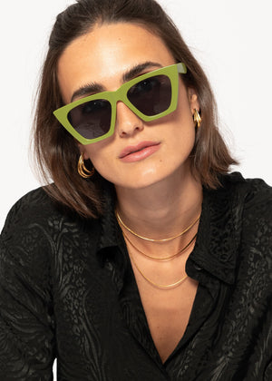 Cat Eye Sunglasses - green