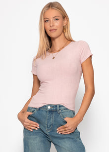 Crop-Shirt, rosa
