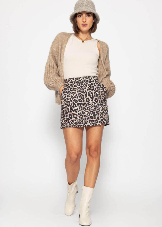 Double -layer, ribbed tank top - light beige