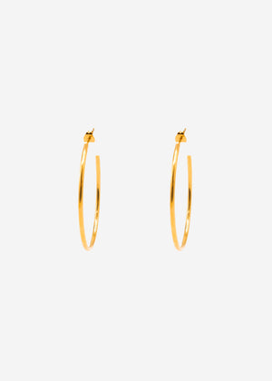 Feine Creolen - gold