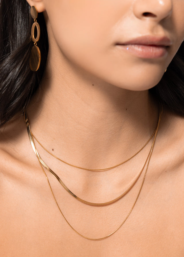 Layered necklace - gold