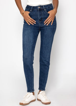 Highwaist Jeans - dunkelblau