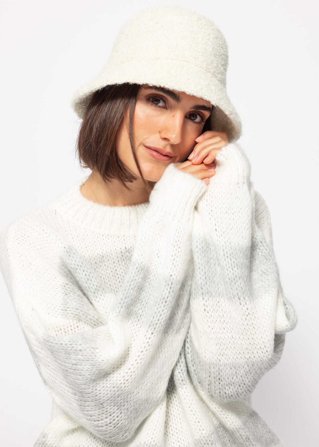 Teddy fur hat - off-white