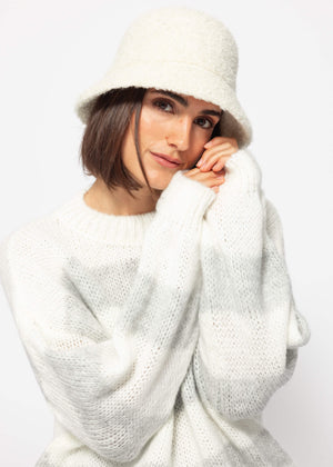 Teddy fur hat - off-white