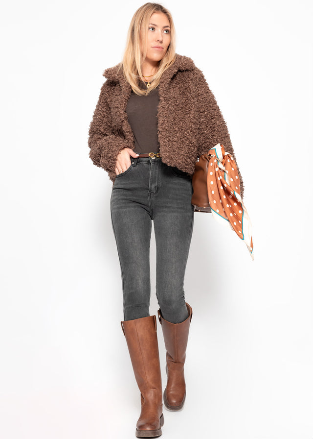 Teddy fleece jacket - brown