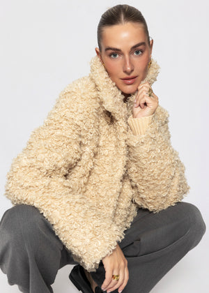 Teddy fleece jacket - off-white