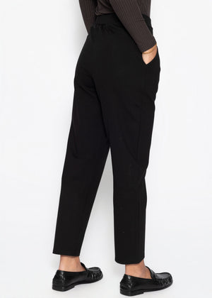 Jersey Chinos - schwarz