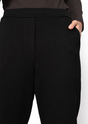 Jersey Chinos - schwarz