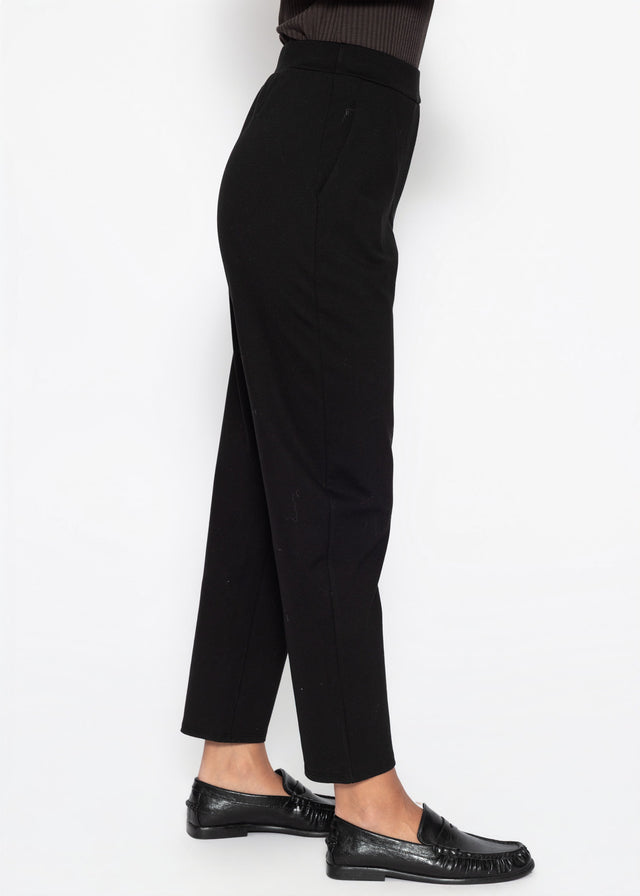 Jersey Chinos - schwarz