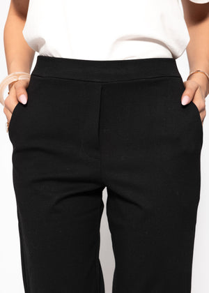 Jersey chinos, black