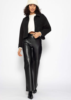 Short jacket with lining - black