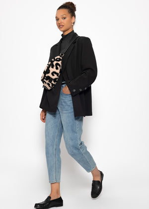 Langarm Shirt mit Rollkragen - schwarz