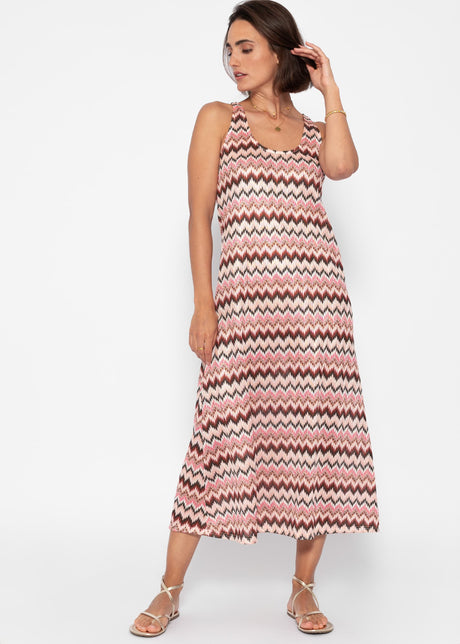 Langes Tank Top Kleid - pink von SASSYCLASSY