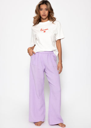 Muslin pants - lilac