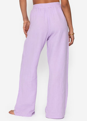 Muslin pants - lilac