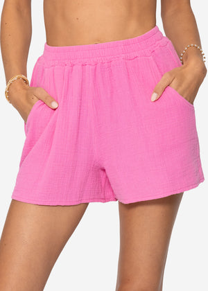 Musselin Shorts, pink