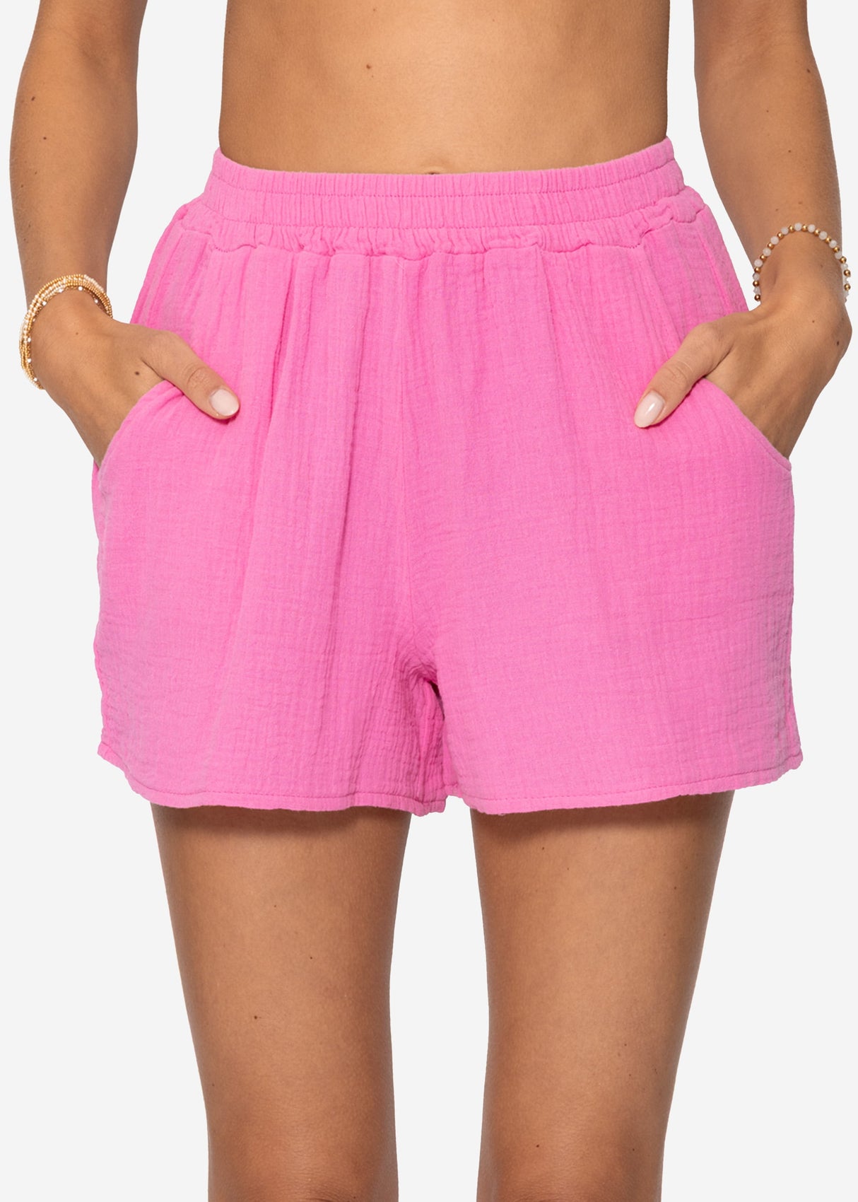 Musselin Shorts, pink