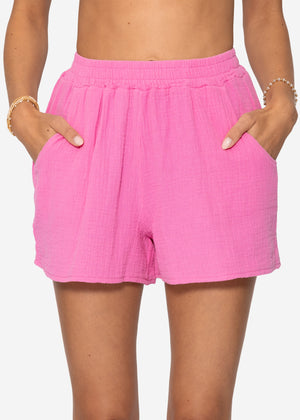 Musselin Shorts, pink