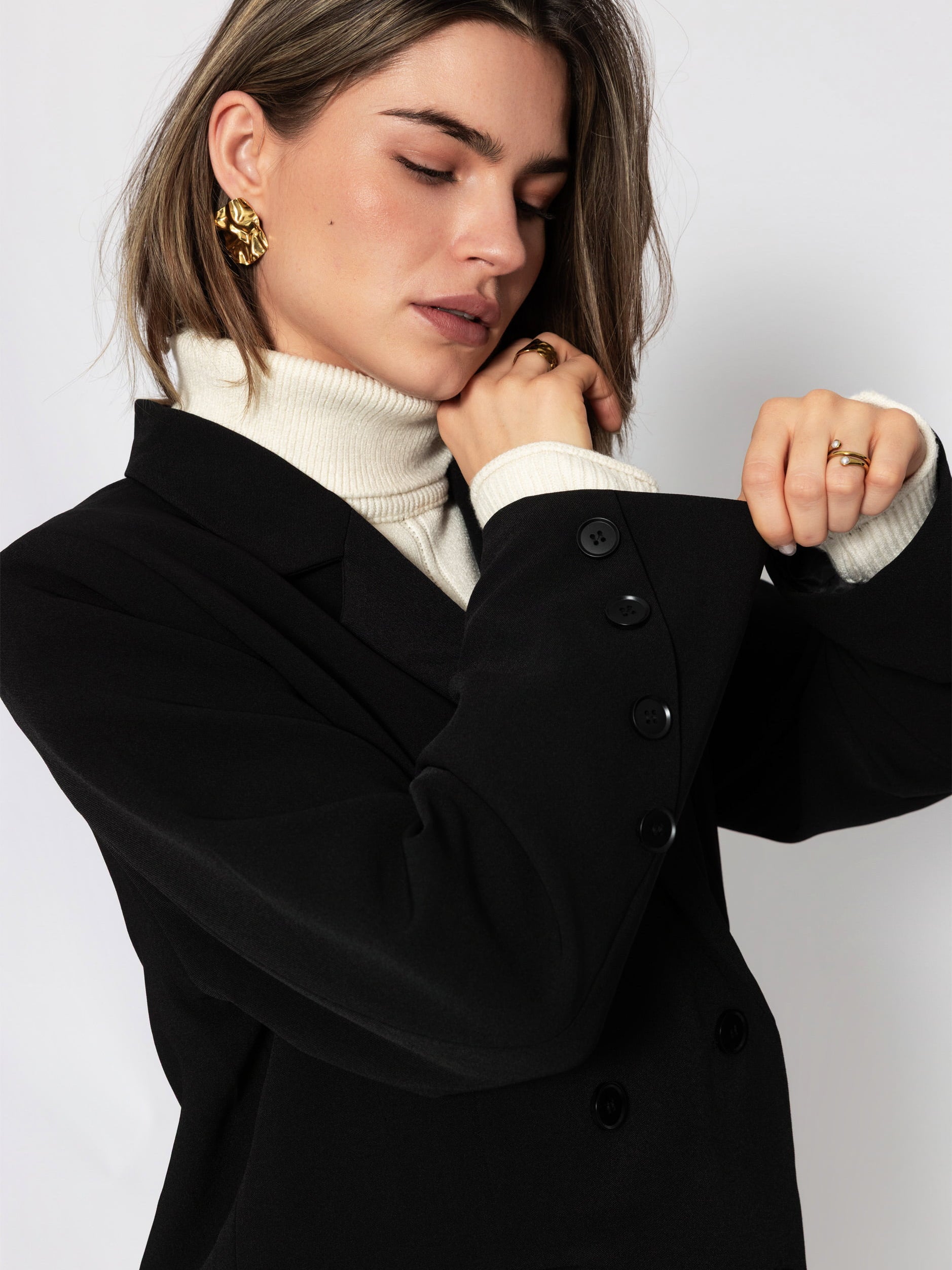 Oversize Blazer - schwarz