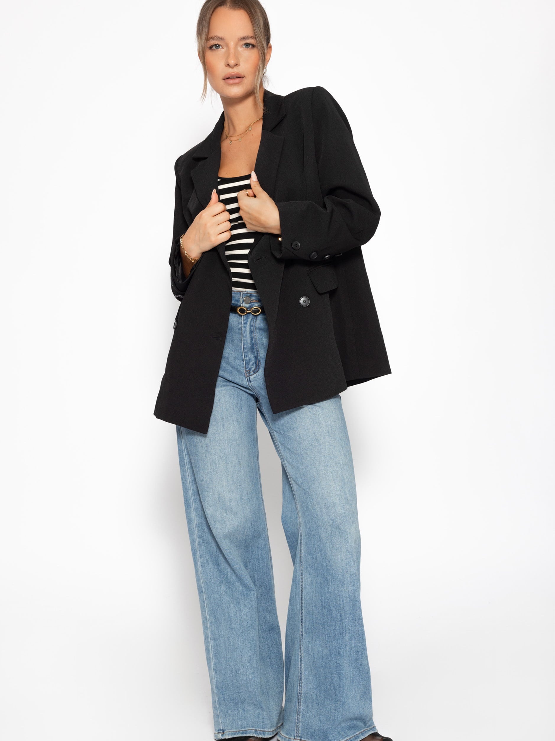 Oversize Blazer - schwarz