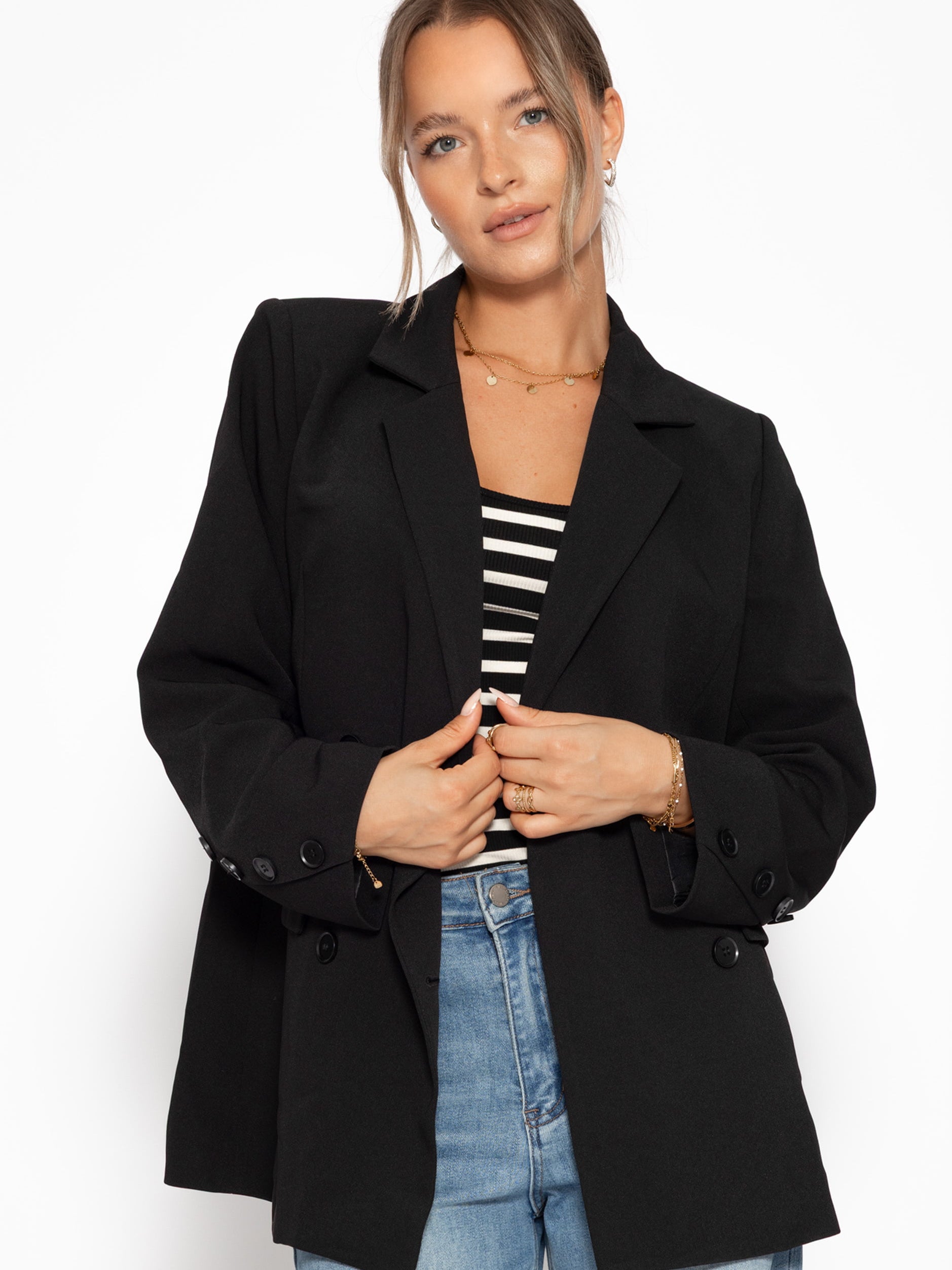 Oversize Blazer - schwarz