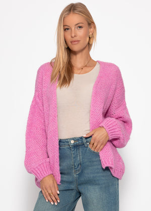 Oversized cardigan, pink