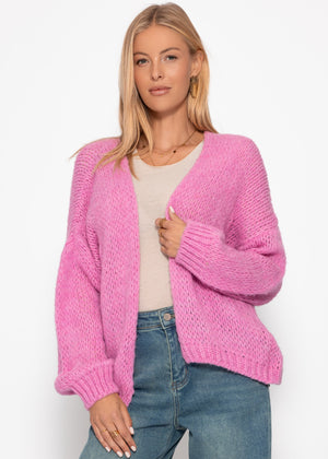 Oversized cardigan, pink
