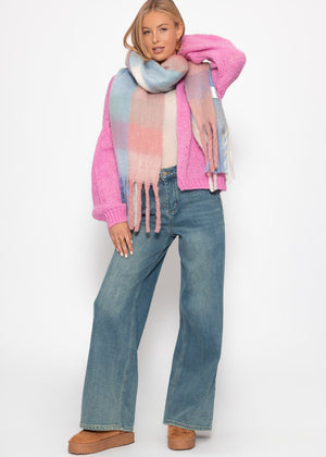 Oversized cardigan, pink