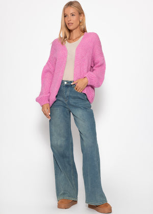 Oversized cardigan, pink