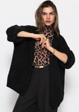 Oversize Cardigan - schwarz