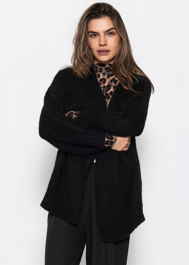 Oversize Cardigan - schwarz