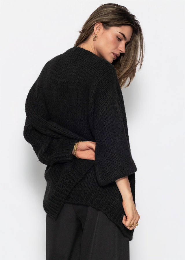 Oversize Cardigan - schwarz