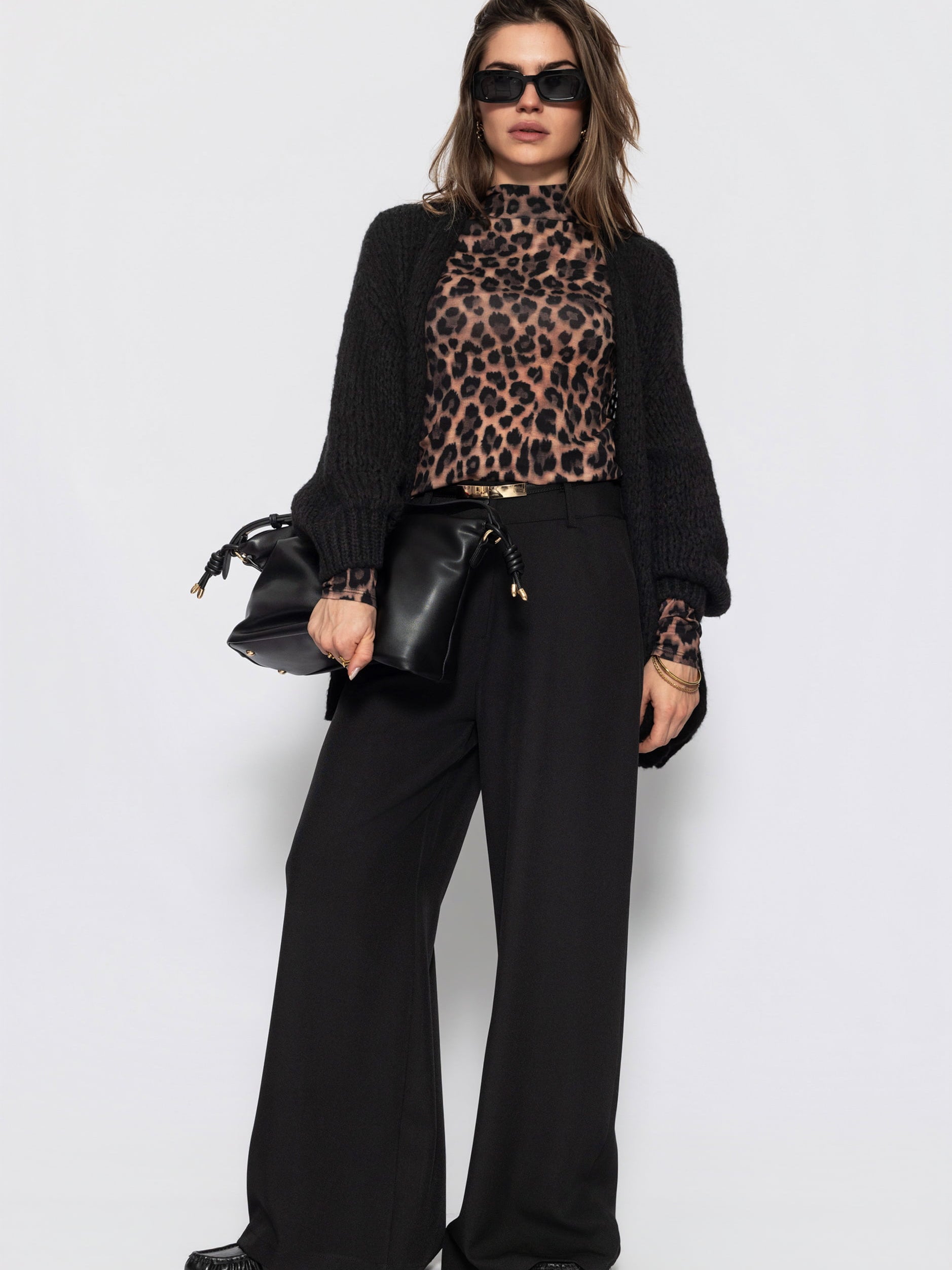 Oversize Cardigan - schwarz