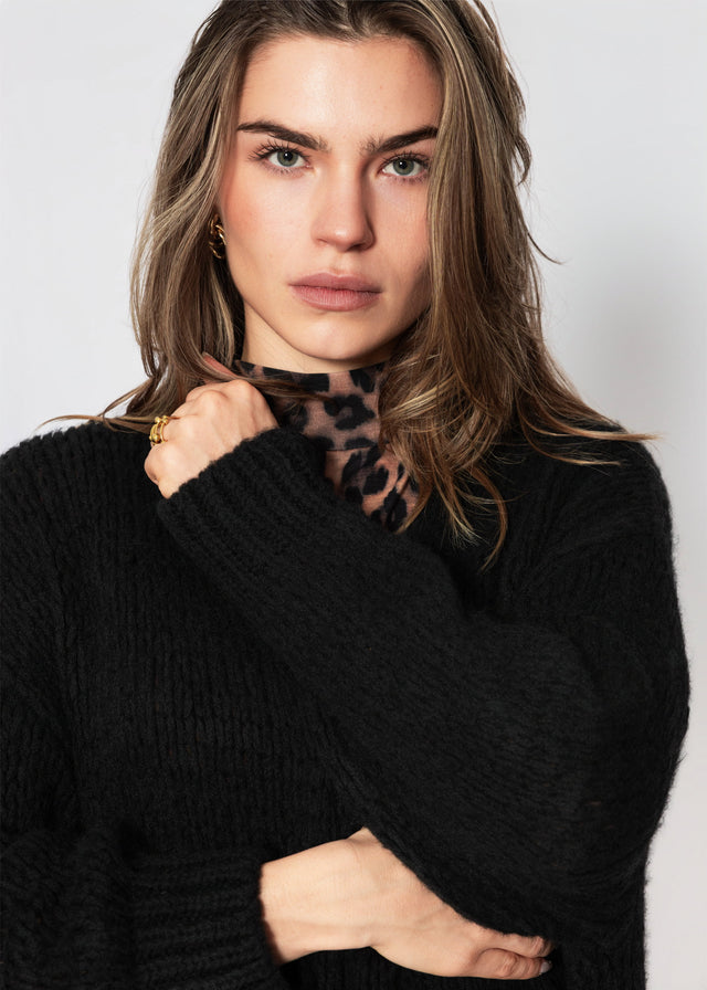 Oversize Cardigan - schwarz