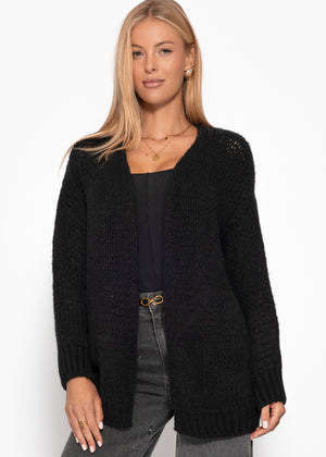 Oversize Cardigan - schwarz