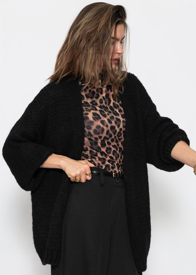 Oversize Cardigan - schwarz