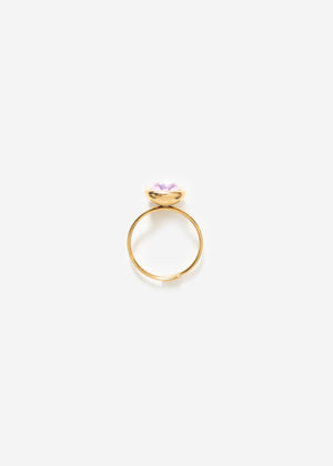 Ring with rosa gemstone - gold