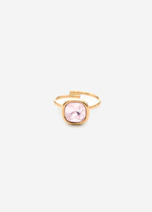 Ring with rosa gemstone - gold
