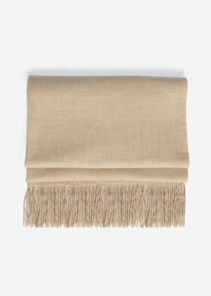Soft scarf with cashmere - beige