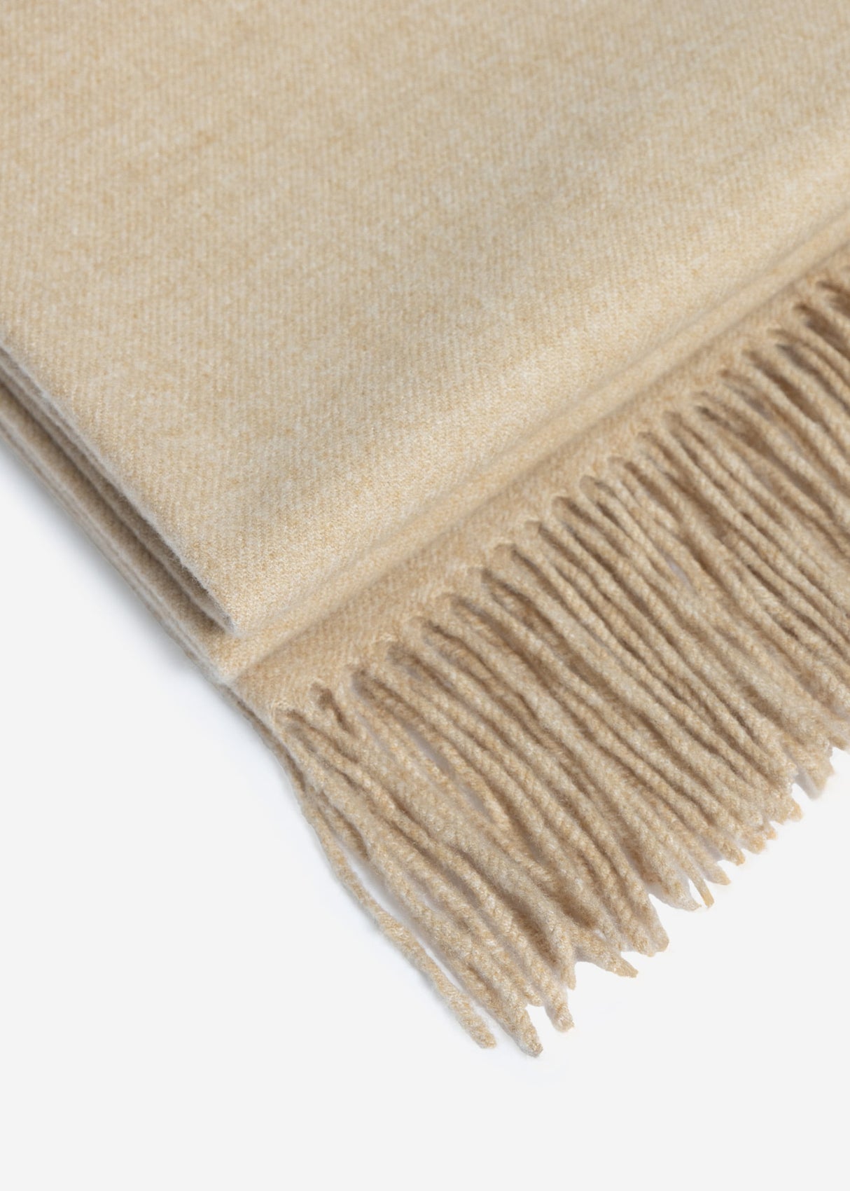 Soft scarf with cashmere - beige
