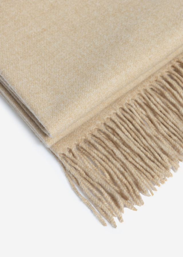 Soft scarf with cashmere - beige