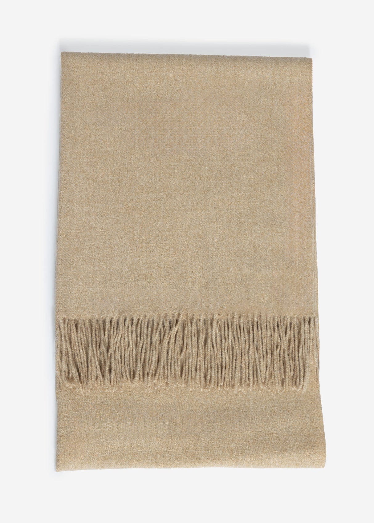 Soft scarf with cashmere - beige